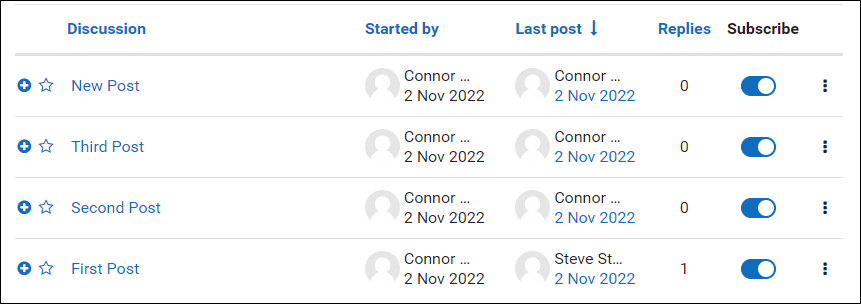 Creating a Forum Post