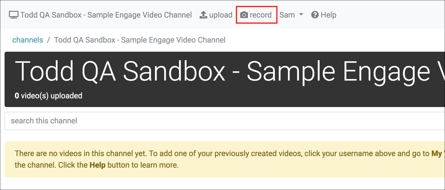 Using Engage Video