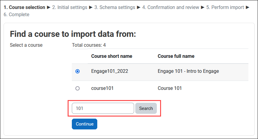 Importing Course Content