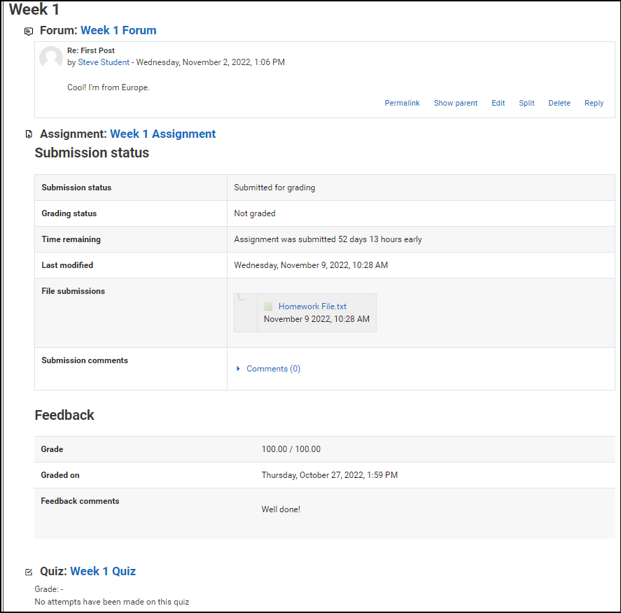 Using the Complete Report in Engage