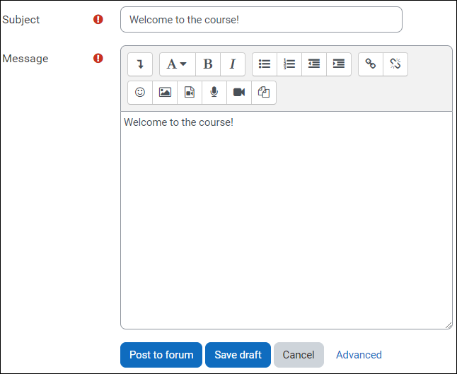 Editing Announcements in Engage