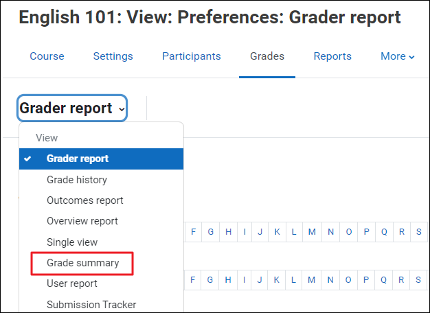 Using the Grade Summary Report in Engage