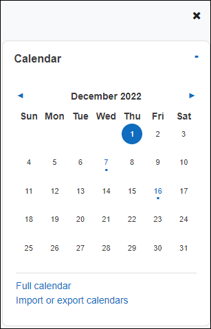 Using the Calendar in Engage