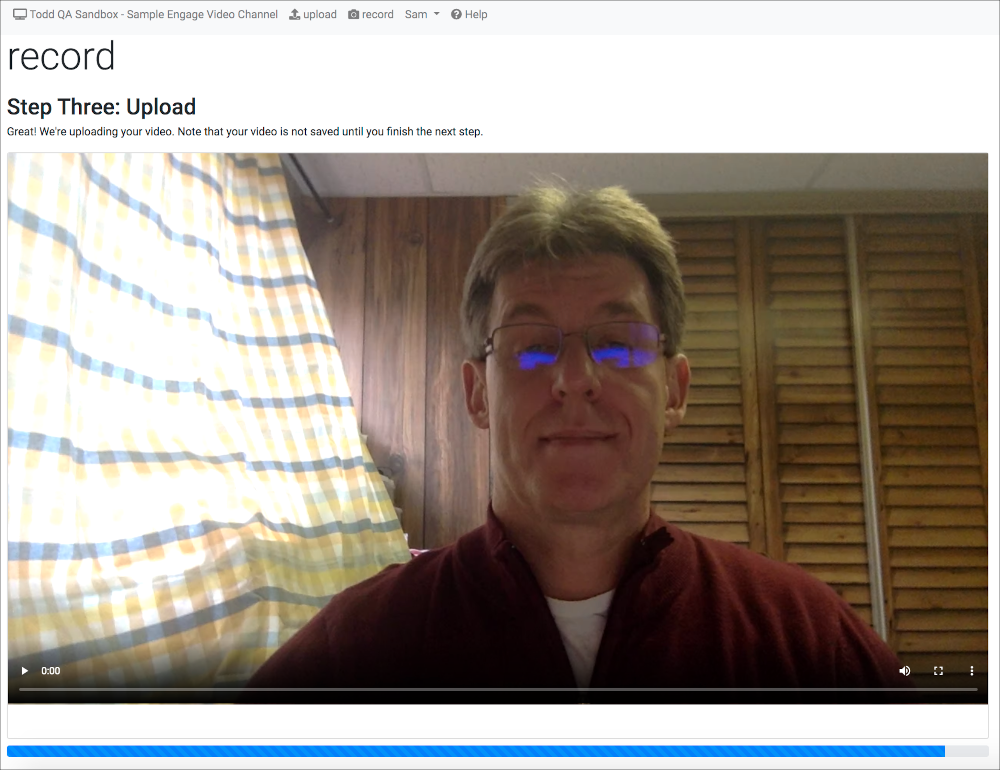 Using Engage Video
