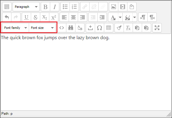 TinyMCE Text Editor Legacy